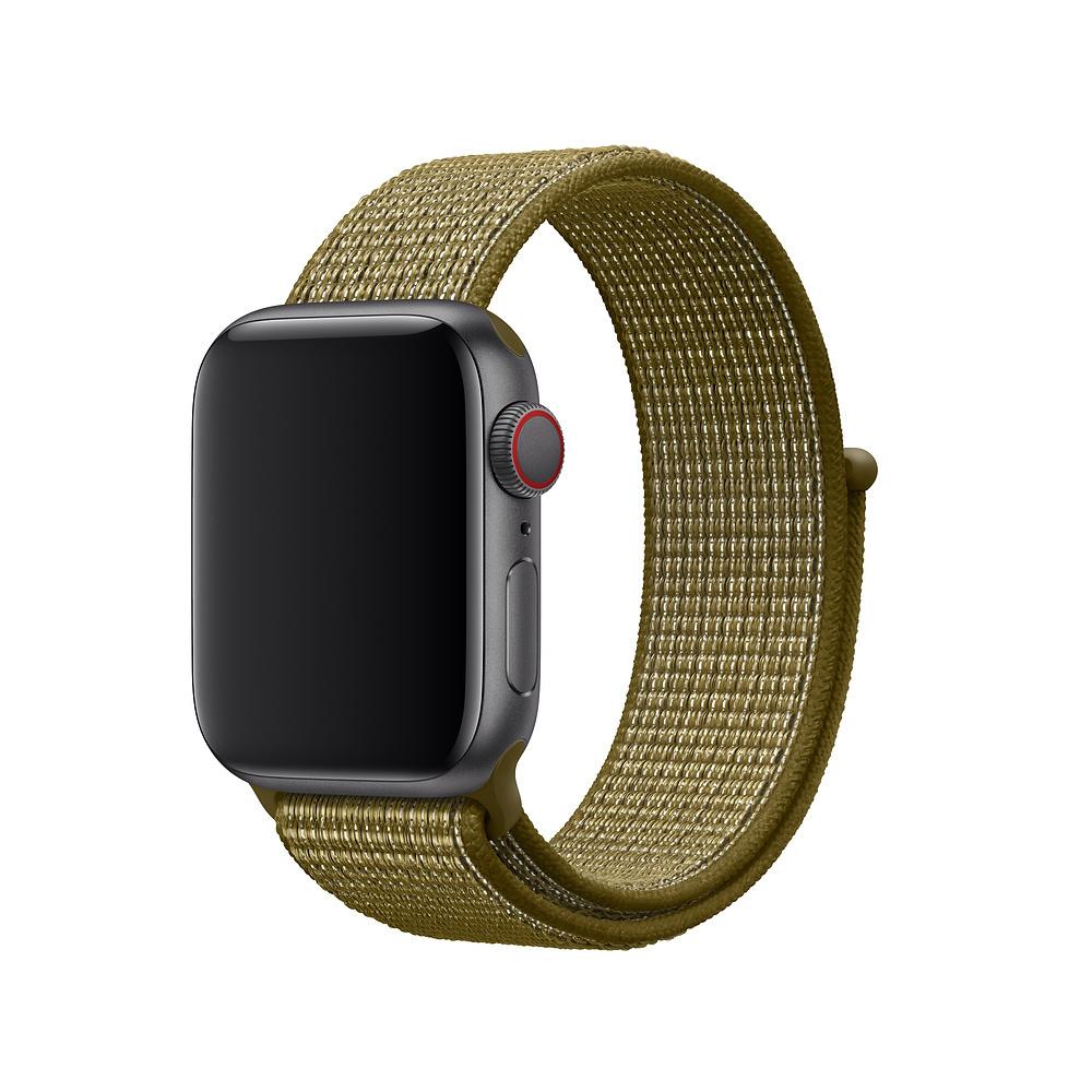 APPLE Nike Sport Loop, Ersatzarmband, Olive Flak
