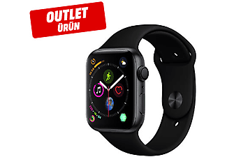 APPLE Watch S4 GPS, 44mm Uzay Grisi Alüminyum Kasa Siyah Spor Kordon Outlet 1186177