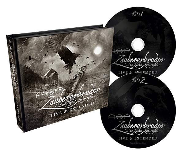 Ein CD-Box-Set mit zwei CDs. Das Albumcover zeigt eine Krähe und ein Haus in dunkler Umgebung.