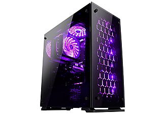 RAMPAGE Majesty Tempered Glass Cam 3x 120mm RGB Led Fan Usb3.0 + 2x USB 2.0 Pencereli Kasa