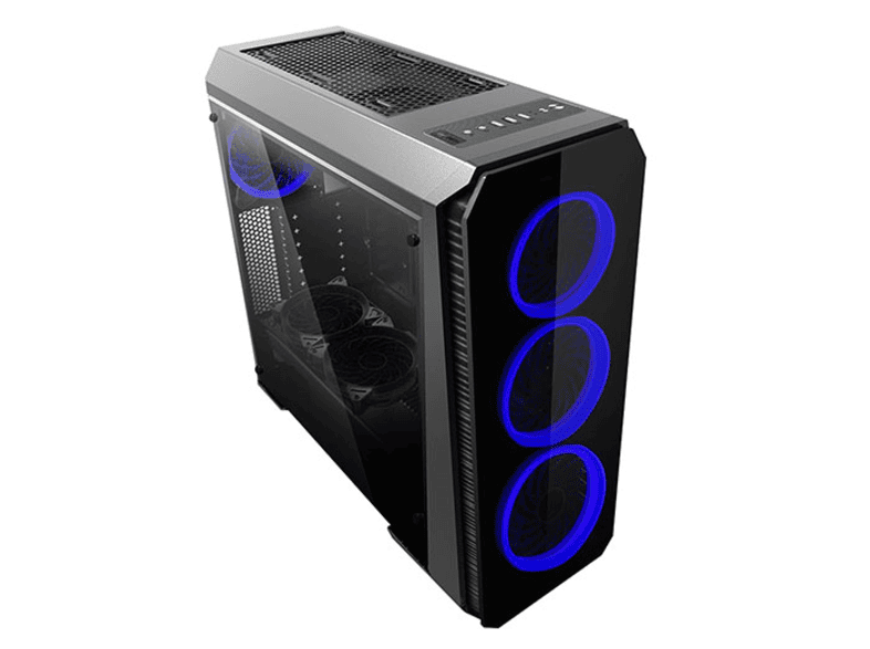 rampage falcon x usb 3 0 4x rgb fan temperli cam gaming kasa siyah bilgisayar bilesenleri