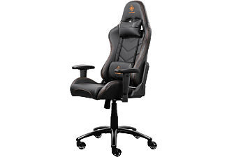 DELTACO GAMING Gamingstol PU-läder (GAM-052) - Svart/Orange