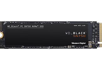 WESTERN DIGITAL BLACK™ SN750 NVMe™ - Disque dur (SSD, 250 GB, Noir)