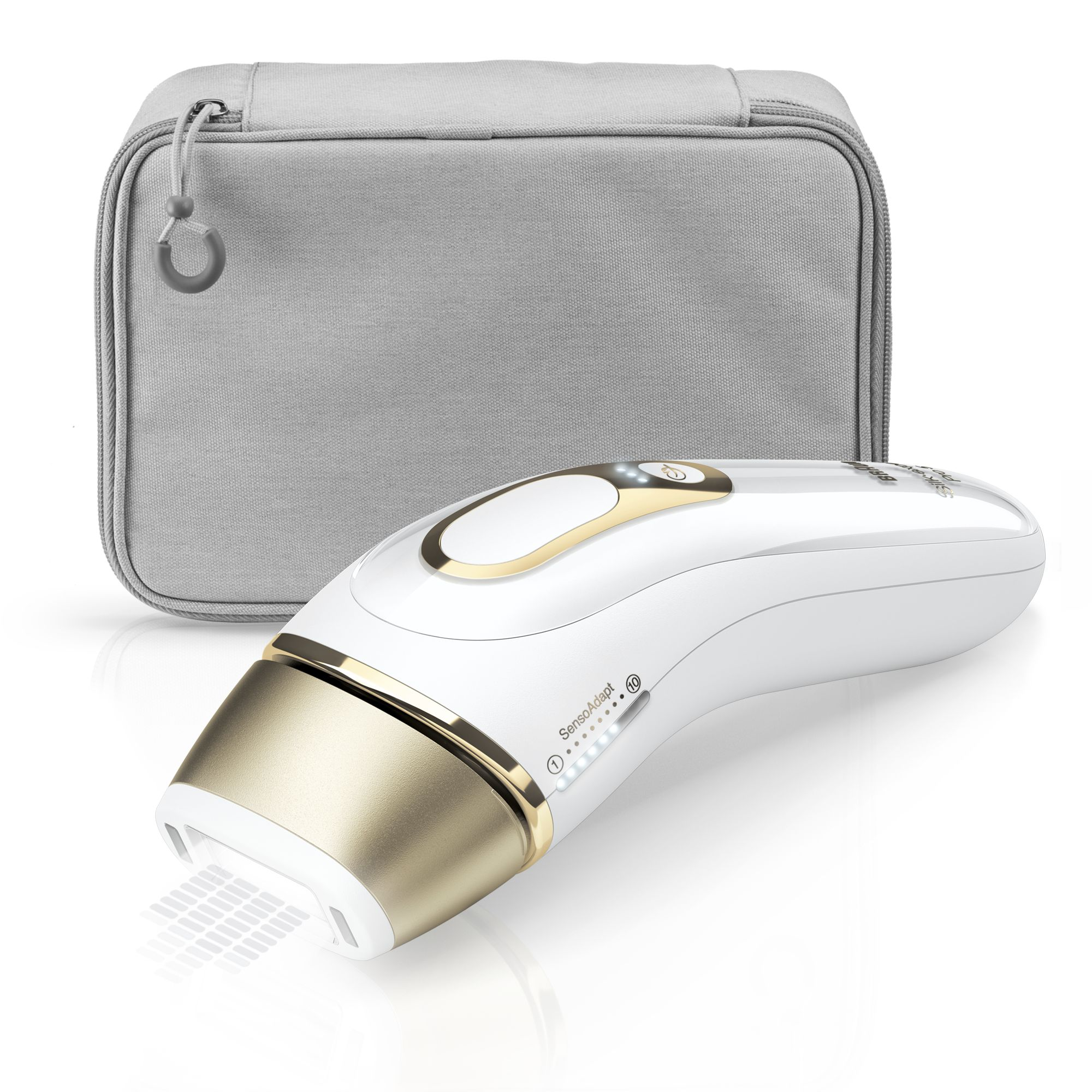 BRAUN IPL Silk·Expert Pro 5 PL5014 IPL-Haarentfernungsgerät (Weiß/Gold, mit PL5014 , Netzbetrieb)