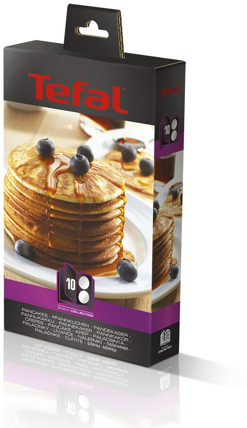 Pancakes doboz áfonyával és sziruppal, termékfotó.
