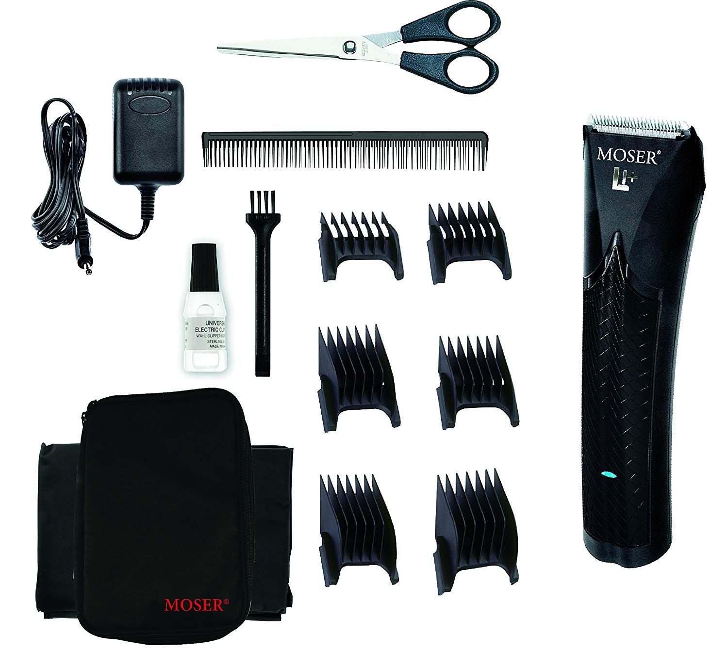 Afeitadora - Moser TrendCut Lithium Ion, Cord/Cordless, 40 mm, 100 minutos, Negro