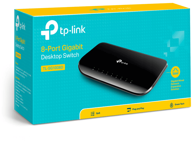 TP-LINK TL-SG1008D 8-Portlu Gigabit Masaüstü Switch Fiyat
