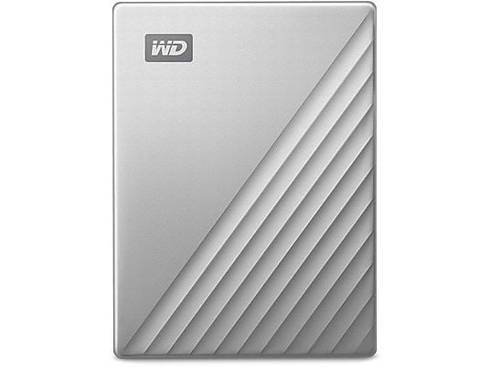 WESTERN DIGITAL My Passport™ Ultra, USB-C™-fähig  - Festplatte (HDD, 1 TB, Silber)