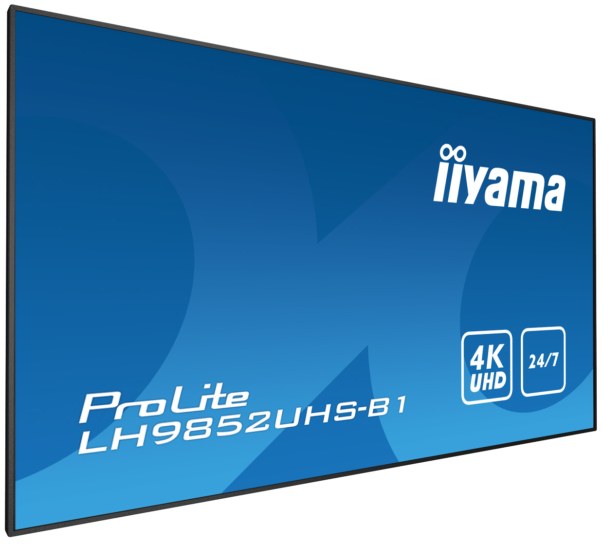 IIYAMA Monitor ProLite LH9852UHS-B1, 98 Zoll, schwarz 98 Zoll Digital Signage Display, UHD 4K, 8 ms Reaktionszeit, 500 cd/m², Schwarz