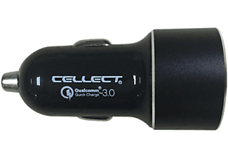 CELLECT Autós töltő adapter gyorstöltő funkcióval, 2.4A