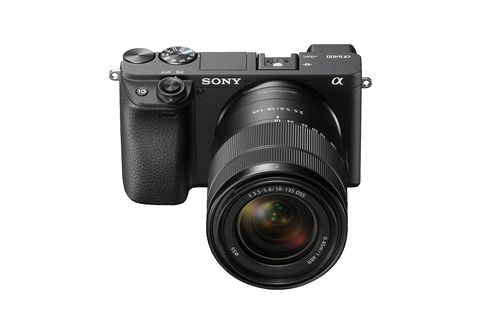 SONY Alpha 6400 Kit (ILCE-6400M) Systemkamera mit Objektiv 18-135 mm, 7,6  cm Display Touchscreen, WLAN Systemkamera mit 18-135 mm Objektiv in Schwarz  kaufen | SATURN