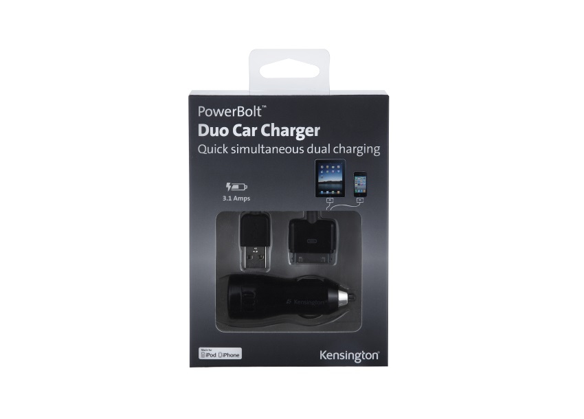 Cargador  - Kensington, K 33497 EU POWERBOLT-DUO-CAR-CHARGER