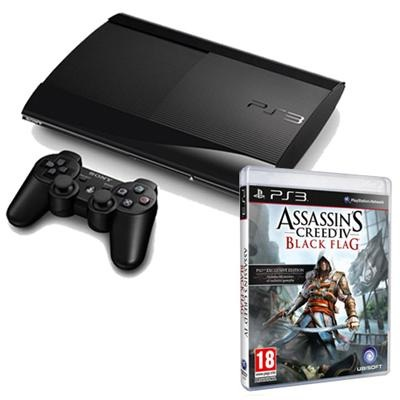 PS3 500 GB + AC4: BLACK FLAG