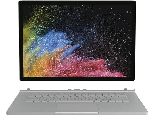 MICROSOFT Surface Book 2 Convertible + Surface Arc Touch Mouse + Surface Pen - Set (15 ", 256 GB SSD, Silber)