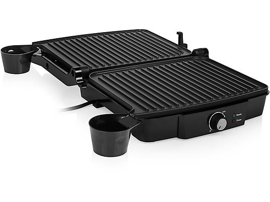 TRISTAR GR-2853 Grill à contact - Grill à contact (Noir, Acier inoxydable)