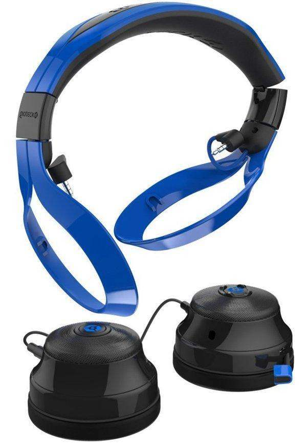 Auriculares gaming - Gioteck Flow 300, Bluetooth, Para PS4, PS3, Xbox One, PC, Azul