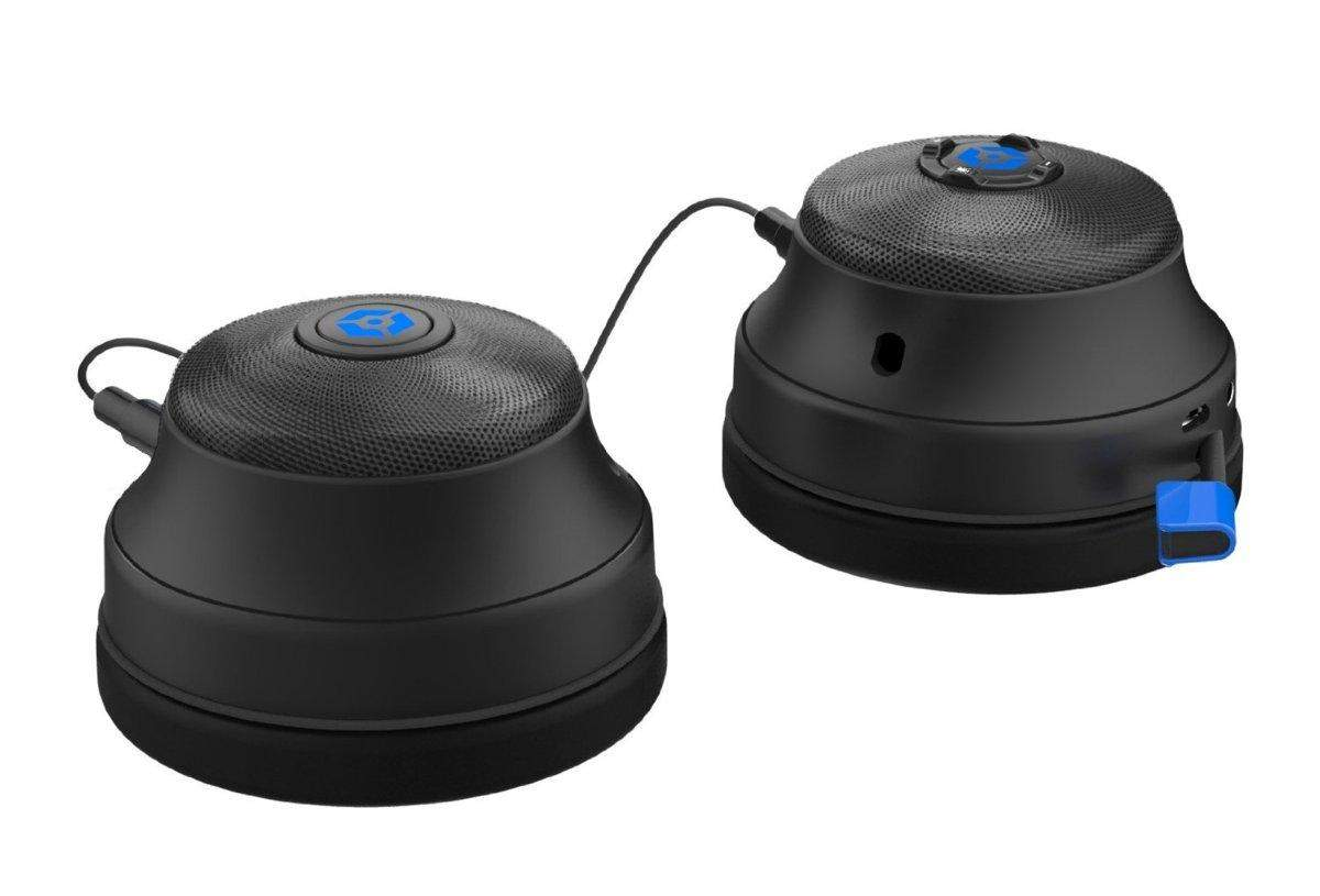 Auriculares gaming - Gioteck Flow 300, Bluetooth, Para PS4, PS3, Xbox One, PC, Azul
