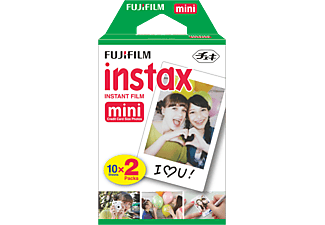 FUJIFILM Instax Mini 2x10 Feuilles - Film instantané (Blanc)