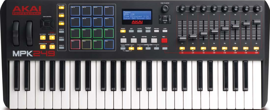 AKAI MPK249 - Keyboard Controller (Schwarz)