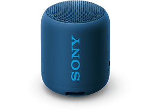 SONY Bluetooth Lautsprecher SRS-XB12, wasserfest, kabellos, tragbar, blau