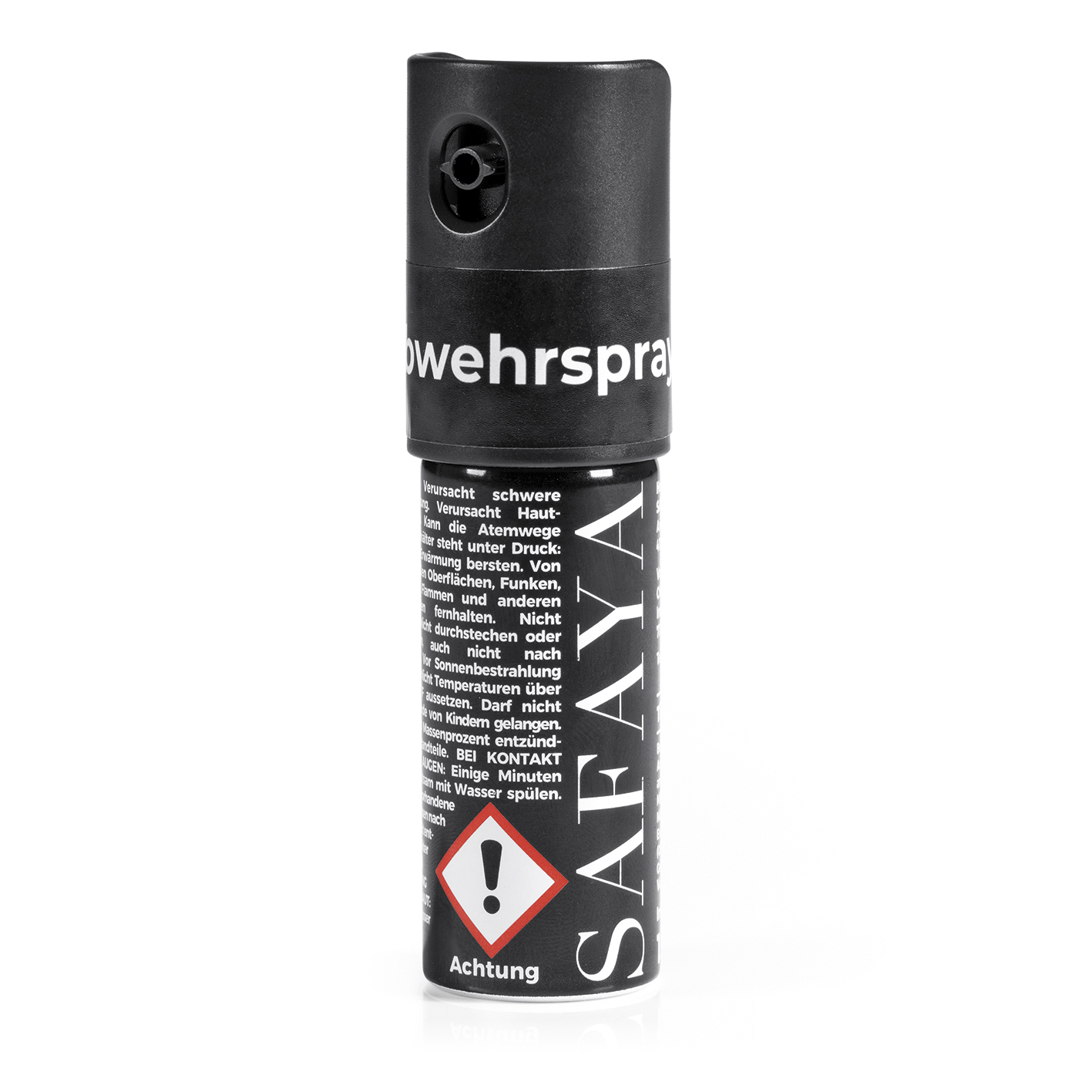 SAFAYA 7034 Anhänger Leder Schwarz Tierabwehrspray, Lederoptik Schwarz