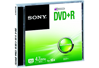 Disco DVD+R - Sony, DVD+R 16X JEWEL CASE SUPL