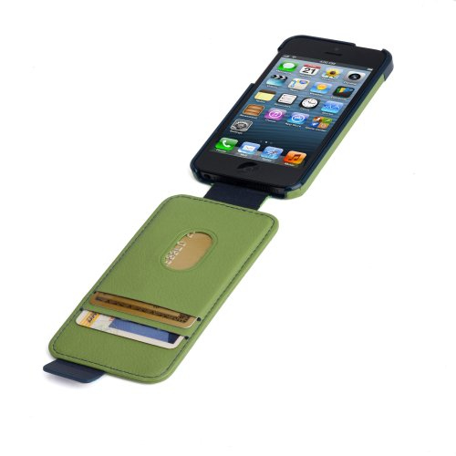 Maletín para portátil - Kensington IPHONE5FLIPWALLETGREEN AzulNAPPA