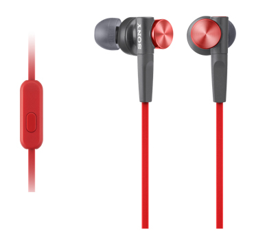 SONY XB50 Extra Bass Mikrofonlu Kulak İçi Kulaklık Kırmızı