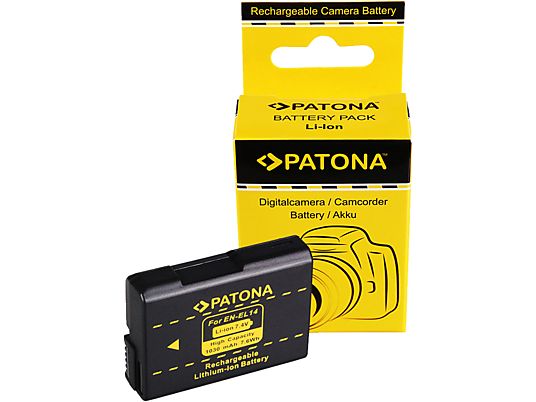 PATONA EN-EL14 - Batteria (Nero)