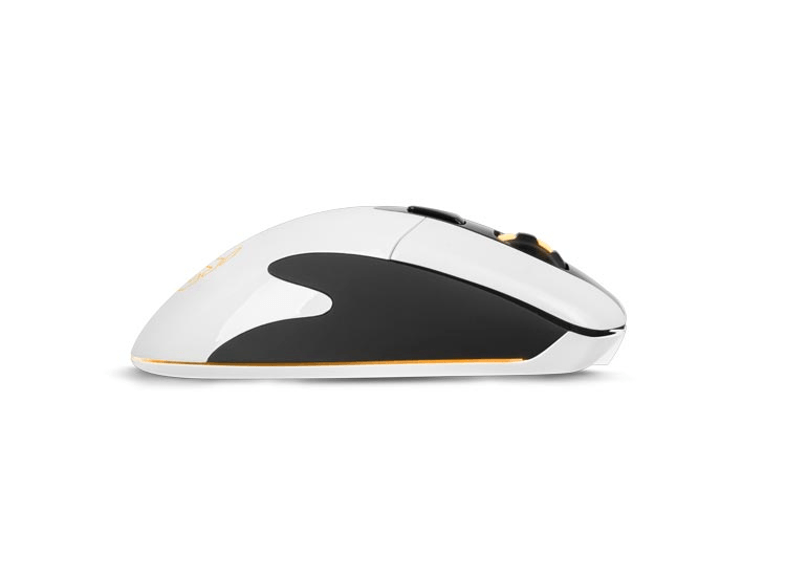Ratón gaming - NOX Kadru, 4000DPI, USB, Óptico, mano derecha, Blanco