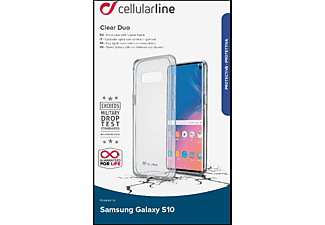 CELLULARLINE Clear Duo - Coque (Convient pour le modèle: Samsung Galaxy S10)