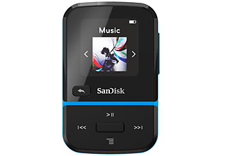 SANDISK Clip Sport Go - MP3 Player (16 GB, Blau/Schwarz)