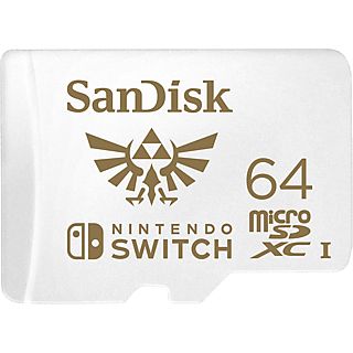 SANDISK Nintendo Switch - MIC-SDX Extreme 64GB - Carte mémoire (Blanc)
