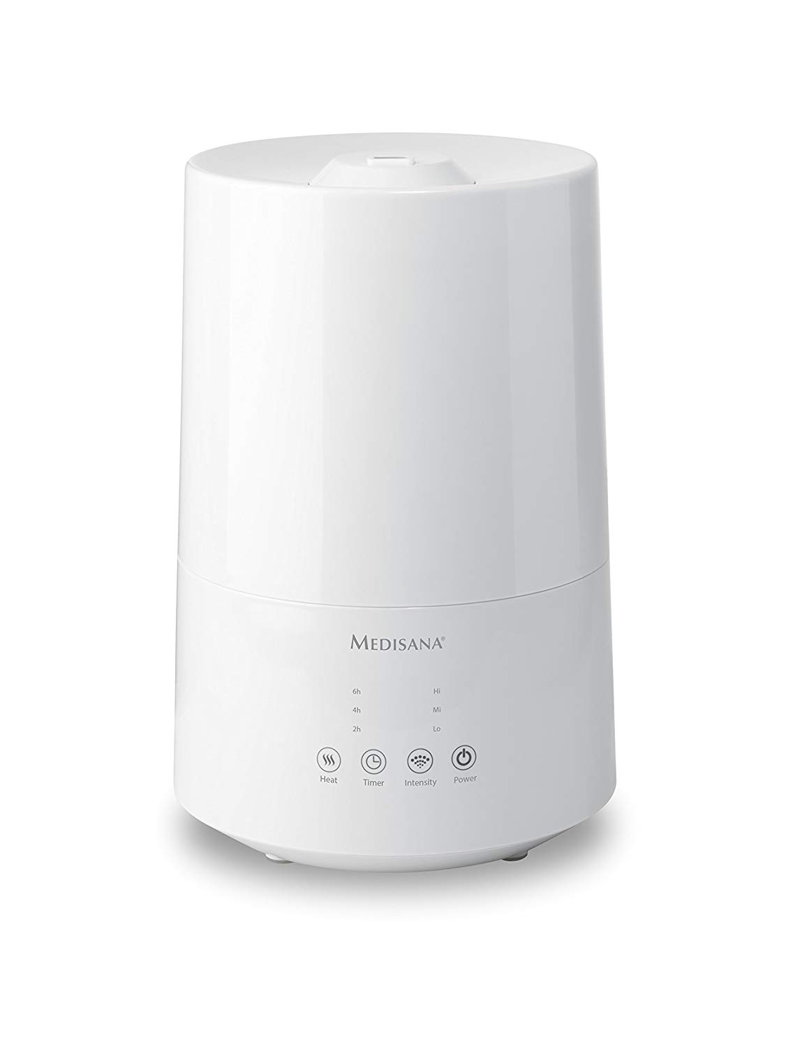 Humidificador de aire - Medisana 60052 AH-661, Tecnología ultrasónica, 75 W, Blanco