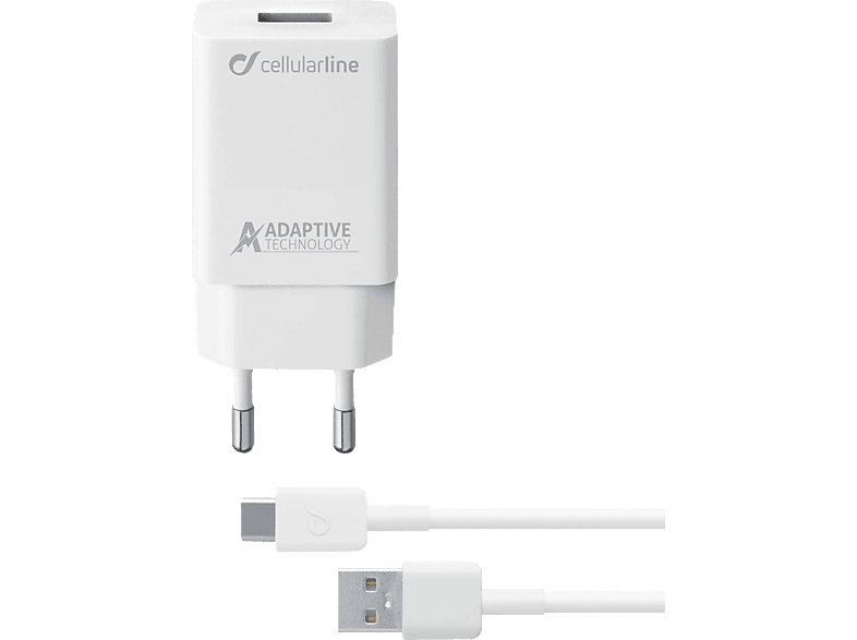 CELLULARLINE Netlader Adaptive Fast Charger Kit 15 W USB-C (ACHSMKIT15WTYCW)