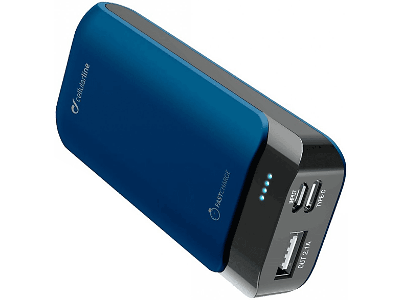 CELLULARLINE Powerbank Powerup 5200 mAh USC-C Blauw (FREEP5200USBCB)