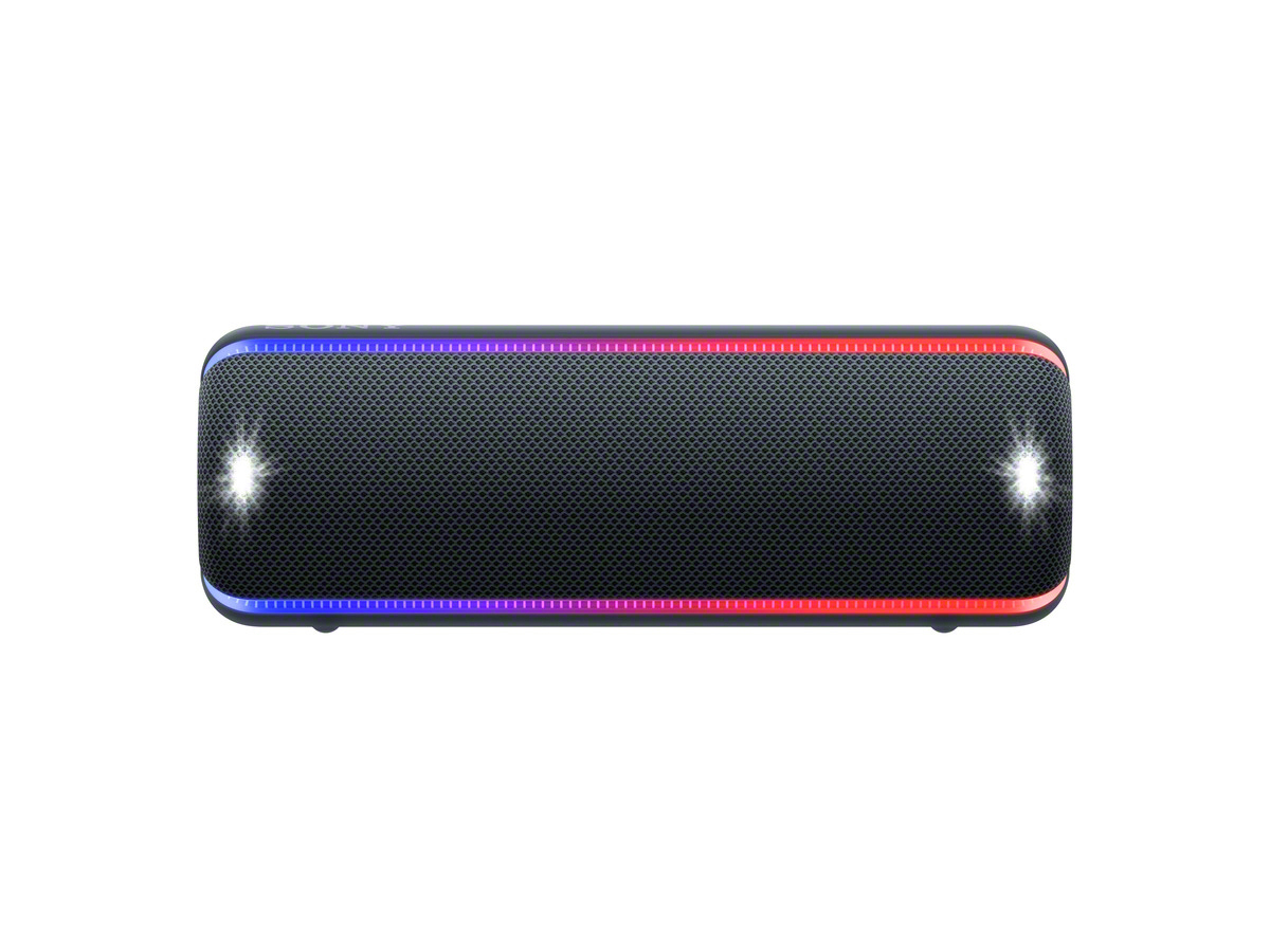 SONY SRS-XB32 Wireless Party Chain Bluetooth Lautsprecher, Schwarz, Wasserfest