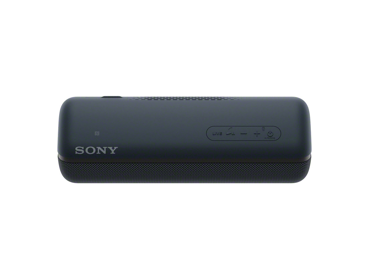 SONY SRS-XB32 Wireless Party Chain Bluetooth Lautsprecher, Schwarz, Wasserfest