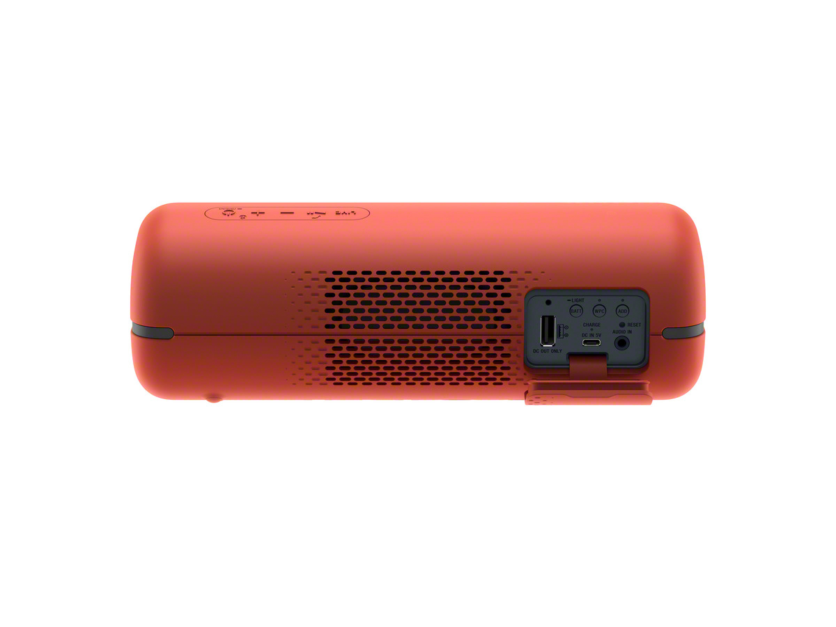 SONY SRS-XB32 Wireless Party Chain Bluetooth Lautsprecher, Rot, Wasserfest