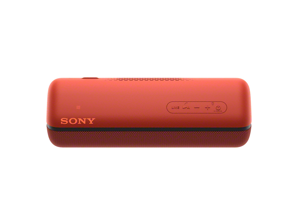 SONY SRS-XB32 Wireless Party Chain Bluetooth Lautsprecher, Rot, Wasserfest