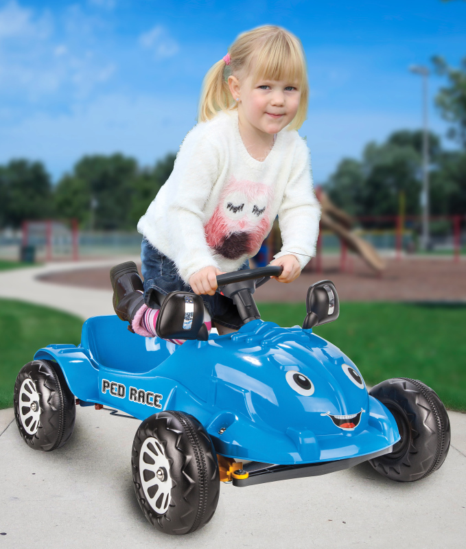 JAMARA KIDS "Ped Race" Tretauto  Blau