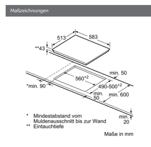 NEFF MR 1342 N - M13R42N2 Glaskeramikkochfeld (583 mm breit, 4 Kochzonen)