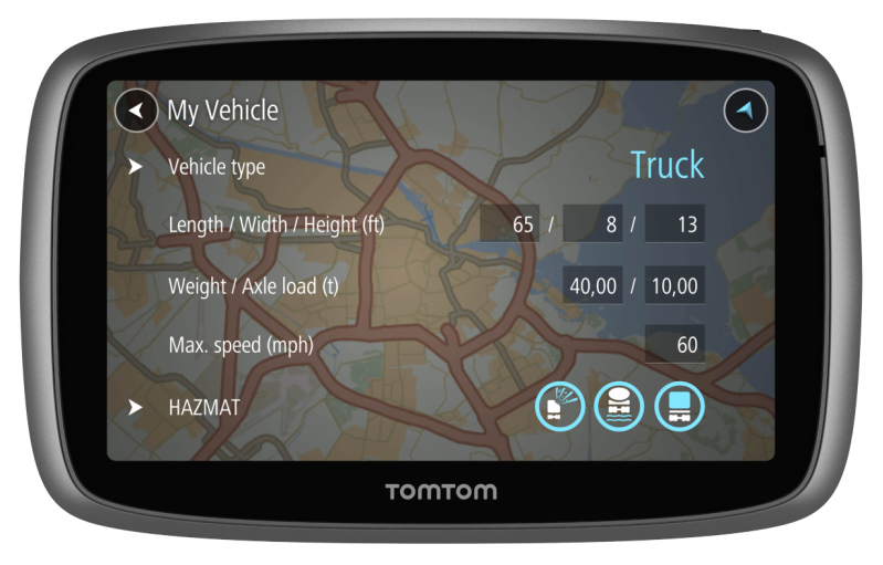 GPS - TOM TOM, 1FL5.002.13 TRUCKER 5000