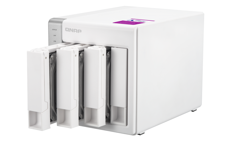 QNAP TS-431P2 NAS 3,5 Zoll Anzahl Festplattenschächte: 4 Weiß}
