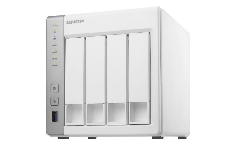 QNAP TS-431P2 NAS 3,5 Zoll Anzahl Festplattenschächte: 4 Weiß}