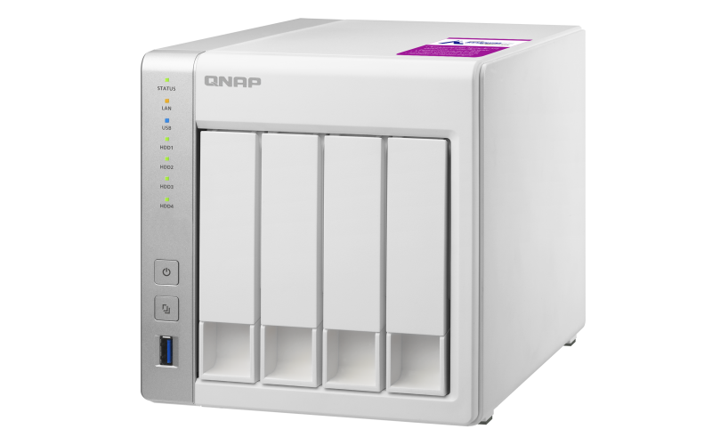 QNAP TS-431P2 NAS 3,5 Zoll Anzahl Festplattenschächte: 4 Weiß}