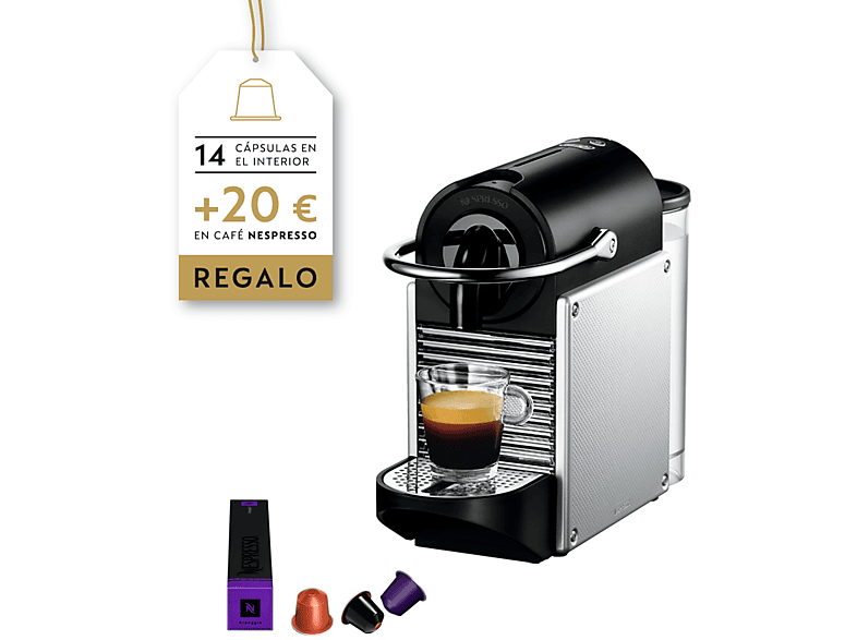Cafetera Nespresso Delonghi pixie en125s plata ene125 silver 19bar longhi 19 125.s