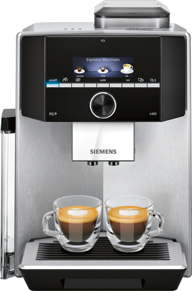 SIEMENS EQ.9 s400 TI924301RW - Volautomatische espressomachine - Maximaal aantal kopjes: 2 - Zilver