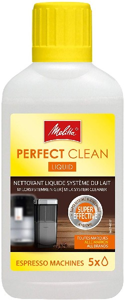 Melitta Perfect Cleanlimpiador sistema leche para 250 ml plastic limpiador del cafeteras liquid limpieza 202034 250ml