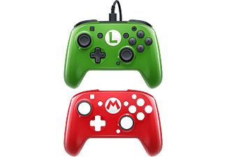 PDP Faceoff™ Deluxe Wired Mario - Contrôleur (Rouge/Vert)